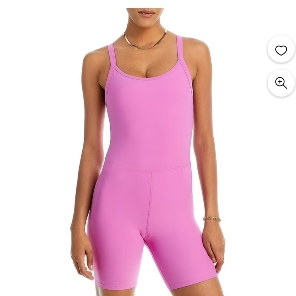 NWT One piece shorts athletic wear Aqua size medium - Picture 1 of 6